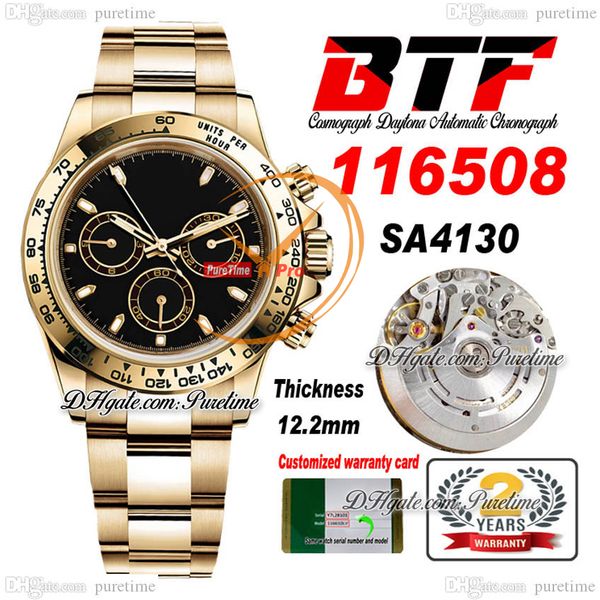 btf better factory sa4130 automatic chronograph mens watch yellow gold black stick dial 904l oystersteel bracelet super edition th 12.2mm re, Slivery;brown
btf better factory sa4130 automatic chronograph mens watch yellow gold black stick dial 904l oystersteel bracelet super edition th 12.2mm re, Slivery;brown