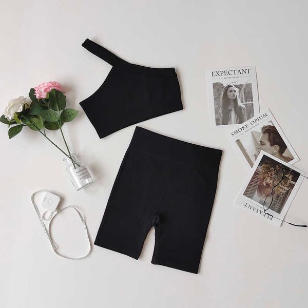 women's tracksuits seamless sport set women two piece yoga sets one shoulder bra female ribbing shorts workout outfit fitness wear gym, Gray
women's tracksuits seamless sport set women two piece yoga sets one shoulder bra female ribbing shorts workout outfit fitness wear gym, Gray