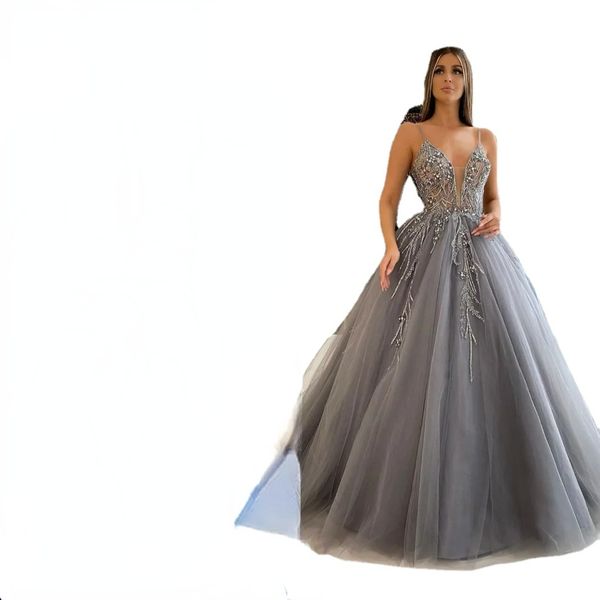 gray beaded sequined evening dresses sheer plunging neck a line prom gowns sweep train tulle plus size formal dress, Black;red
gray beaded sequined evening dresses sheer plunging neck a line prom gowns sweep train tulle plus size formal dress, Black;red