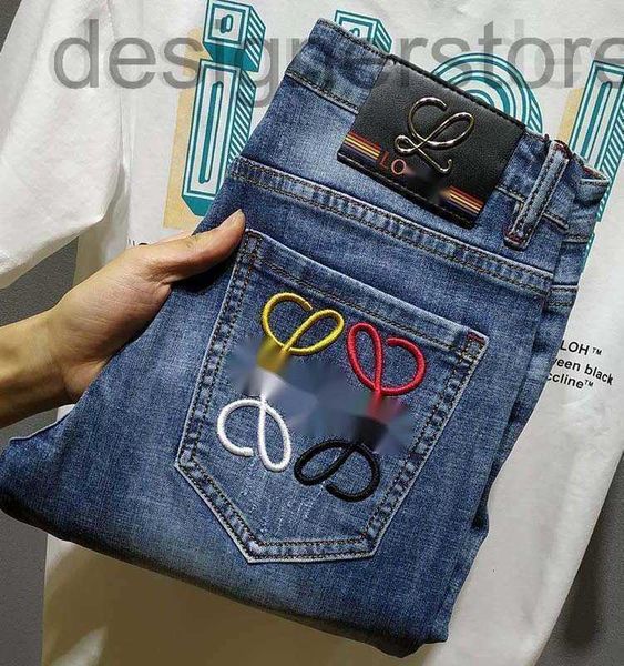 men's jeans designer 2022 spring men's jeans with medium waist and small feet slim fit light luxury cotton elastic versatile thin, Blue
men's jeans designer 2022 spring men's jeans with medium waist and small feet slim fit light luxury cotton elastic versatile thin, Blue