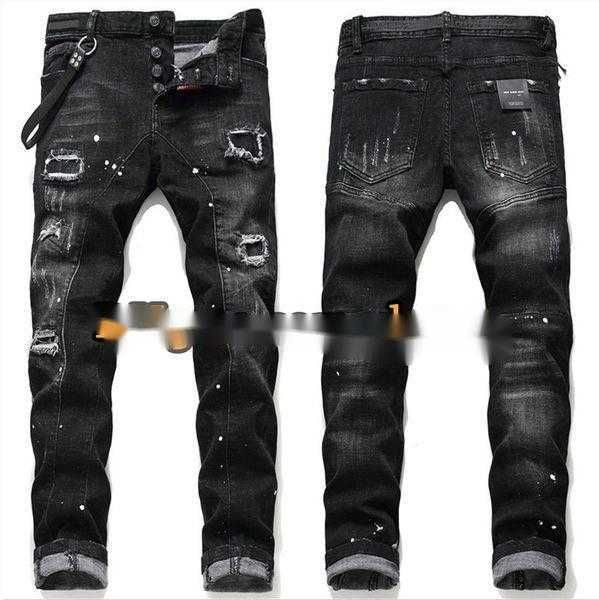 jeans men hip hop street trend zipper chain decoration ripped stretch black fashion slim fit motocycle denim panelled trousers rushed, Blue
jeans men hip hop street trend zipper chain decoration ripped stretch black fashion slim fit motocycle denim panelled trousers rushed, Blue