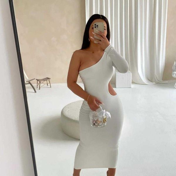 womens spring and summer multi dress color one shoulder backless fashion temperament long, Black;gray
womens spring and summer multi dress color one shoulder backless fashion temperament long, Black;gray