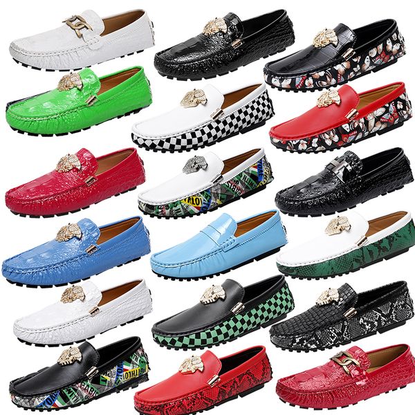 luxury brand high-quality metal buckle loafers shoes black soft leather green plaid leather shoes business office shoes driving shoes size 3
luxury brand high-quality metal buckle loafers shoes black soft leather green plaid leather shoes business office shoes driving shoes size 3