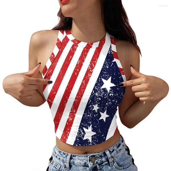 women's tanks ga123-1010 digital printing american independence day tight-fitting ladies' blouse round neck versatile bottoming ve, White
women's tanks ga123-1010 digital printing american independence day tight-fitting ladies' blouse round neck versatile bottoming ve, White