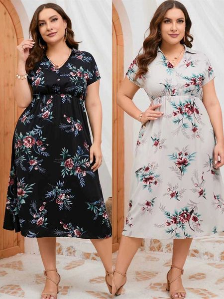 large size womens dress summer blouse collar short sleeve side slit mid length shirt, Black;gray
large size womens dress summer blouse collar short sleeve side slit mid length shirt, Black;gray