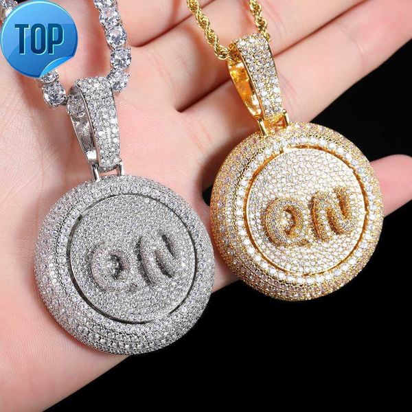 hip hop personalized circular rotating letter combination pendant with micro set zircon hiphop men's necklace, Silver
hip hop personalized circular rotating letter combination pendant with micro set zircon hiphop men's necklace, Silver