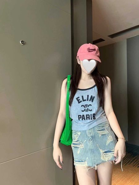 summer new print letter girls' contrasting tone strap tank wearing trendy slim, White
summer new print letter girls' contrasting tone strap tank wearing trendy slim, White