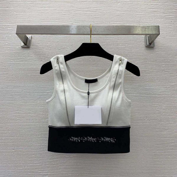 23ss womens knits women designer clothes new slim fit and slim temperament celebrity style letter elastic tank with chest pads women clothes, White
23ss womens knits women designer clothes new slim fit and slim temperament celebrity style letter elastic tank with chest pads women clothes, White