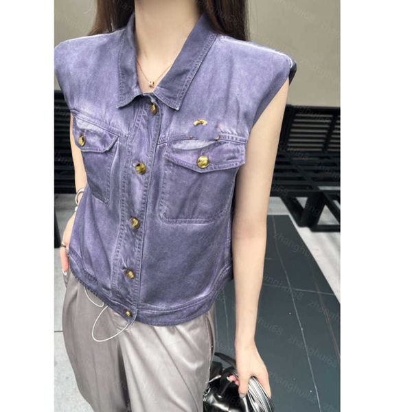23ss womens designer clothing waistcoat casual waistcoats hardware lettering logo lapel denim waistcoat womens clothing a1, Black;white
23ss womens designer clothing waistcoat casual waistcoats hardware lettering logo lapel denim waistcoat womens clothing a1, Black;white