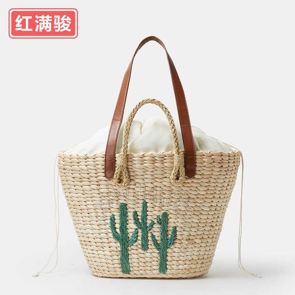 summer handwoven embroidered grass woven bag women's large capacity beach handbag sen style drawstring inner bag shoulder bag 230615
summer handwoven embroidered grass woven bag women's large capacity beach handbag sen style drawstring inner bag shoulder bag 230615