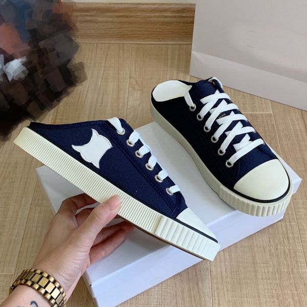 34-40 women's leather triomphe logo sandal designer canvas sneakers slip on half slides muller thick bottom skate mules low lace up loa, Black
34-40 women's leather triomphe logo sandal designer canvas sneakers slip on half slides muller thick bottom skate mules low lace up loa, Black