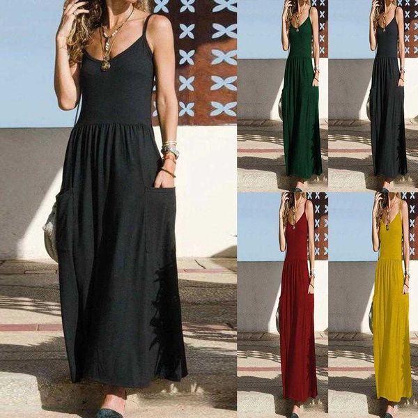 summer suspender solid color casual swing dress pocket pleated womens clothing, Black;gray
summer suspender solid color casual swing dress pocket pleated womens clothing, Black;gray