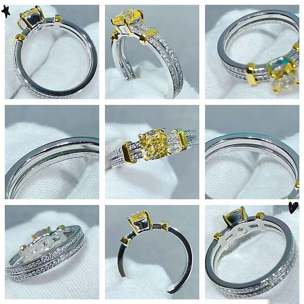 7a925 sterling silver women's engagement diamond ring luxury white yellow diamond ring classic jewelry with box, Slivery;golden
7a925 sterling silver women's engagement diamond ring luxury white yellow diamond ring classic jewelry with box, Slivery;golden
