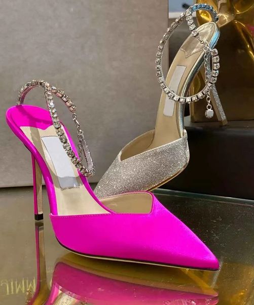 luxury women saeda sandals shoes with crystal chain stiletto heels party wedding lady sandalias summer pointed toe pumps eu35-43, Black
luxury women saeda sandals shoes with crystal chain stiletto heels party wedding lady sandalias summer pointed toe pumps eu35-43, Black