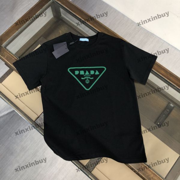 xinxinbuy men designer tee t shirt 23ss triangle label milano letter print short sleeve cotton women black white gray green m-3xl, Black;brown
xinxinbuy men designer tee t shirt 23ss triangle label milano letter print short sleeve cotton women black white gray green m-3xl, Black;brown