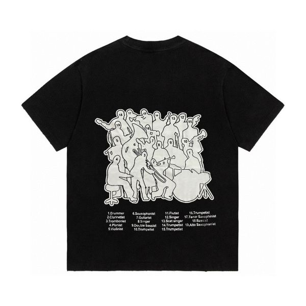 23ss new made in italy woman men's t-shirts high end classic symphony orchestra printed short sleeve vacation summer fashion breathable, White;black
23ss new made in italy woman men's t-shirts high end classic symphony orchestra printed short sleeve vacation summer fashion breathable, White;black