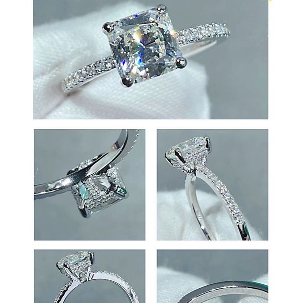 7a 925 sterling silver women's wedding diamond ring fashion designer four claw ring classic jewelry with box, Slivery;golden
7a 925 sterling silver women's wedding diamond ring fashion designer four claw ring classic jewelry with box, Slivery;golden
