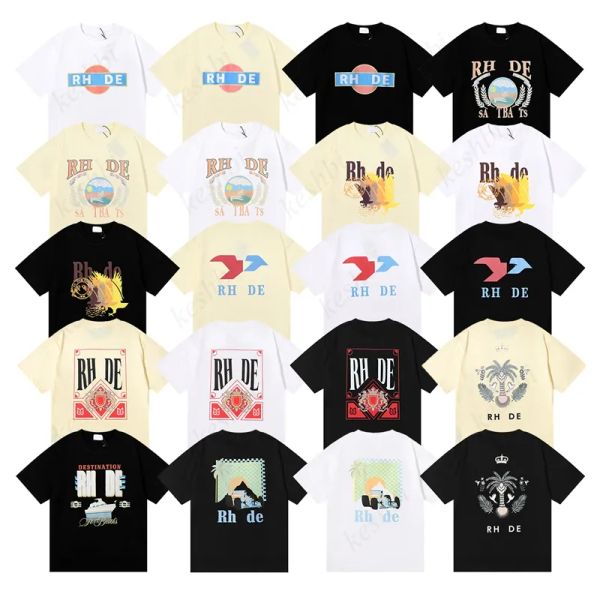 summer rhude t shirt mens designer tshirts casual man womens tees short sleeves men hip hop clothes, White;black
summer rhude t shirt mens designer tshirts casual man womens tees short sleeves men hip hop clothes, White;black