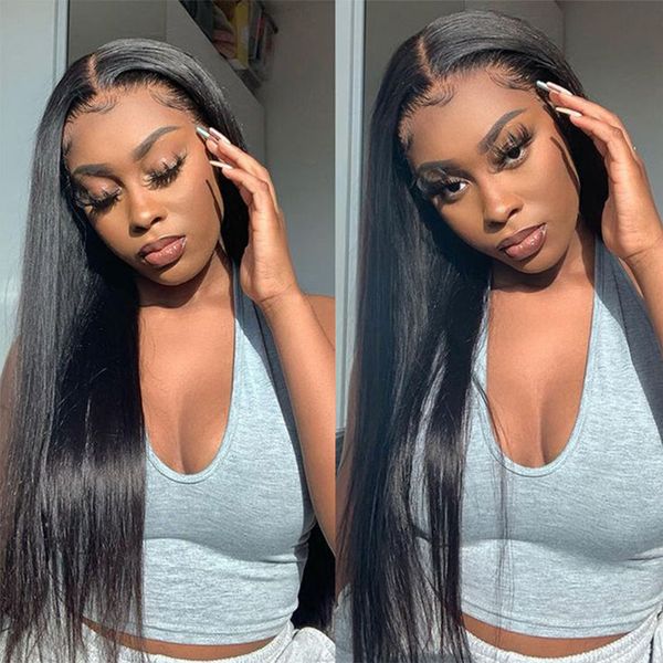 bone straight human hair wig 13x4 transparent lace front wig preplucked brazilian straight lace wig, Black;brown
bone straight human hair wig 13x4 transparent lace front wig preplucked brazilian straight lace wig, Black;brown
