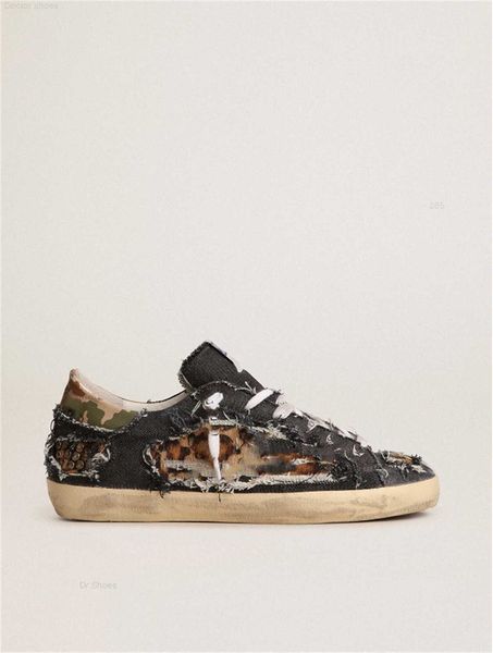 sole heel small dirty shoes designer luxury italian vintage handmade super-star sneakers leopard print pony leather, Black
sole heel small dirty shoes designer luxury italian vintage handmade super-star sneakers leopard print pony leather, Black