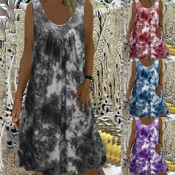 summer mesh dress stitching u neck sleeveless casual printed pocket womens clothing, Black;gray
summer mesh dress stitching u neck sleeveless casual printed pocket womens clothing, Black;gray