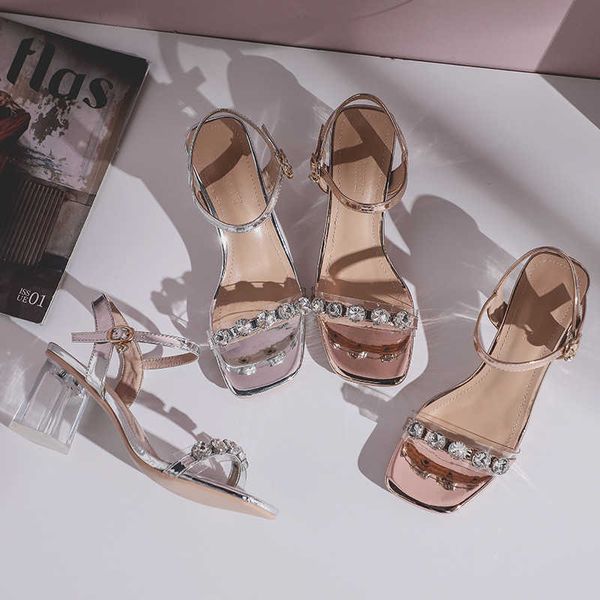 sandals women stiletto new summer sandal fashion rhinestone women's shoes temperament thick heels with versatile fairy style high 23061, Black
sandals women stiletto new summer sandal fashion rhinestone women's shoes temperament thick heels with versatile fairy style high 23061, Black