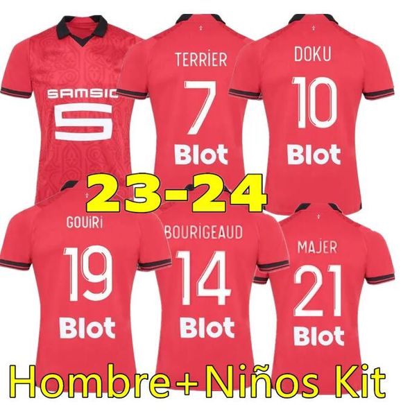 23 24 stade rennais fc soccer jerseys terrier bourigeaud doku guirassy camavinga aguerd niang 2023 2024 maillots de foot men kids kits footb, Black
23 24 stade rennais fc soccer jerseys terrier bourigeaud doku guirassy camavinga aguerd niang 2023 2024 maillots de foot men kids kits footb, Black