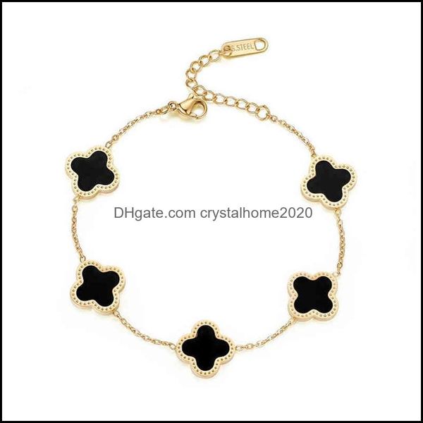 charm bracelets 18k gold plated stainls steel jewelry bracelet lucky ladi four leaf clover drop delivery 202 otdfh, Golden;silver
charm bracelets 18k gold plated stainls steel jewelry bracelet lucky ladi four leaf clover drop delivery 202 otdfh, Golden;silver