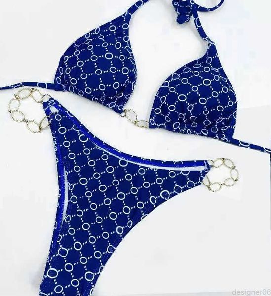 

2023 Women Designe Bikini Swimsuit Sexy two pieces Summer Clothing Fashion Triangle Swimwear lady Padded bra