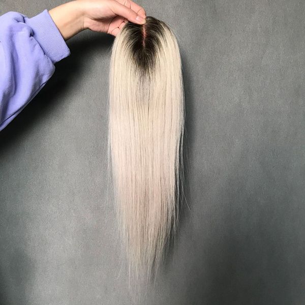 stock human hair toupees dark root platinum ombre human hair pieces blonde mono base white women's ers 14 inch 7*15 cm 130% density nat, Black;brown
stock human hair toupees dark root platinum ombre human hair pieces blonde mono base white women's ers 14 inch 7*15 cm 130% density nat, Black;brown