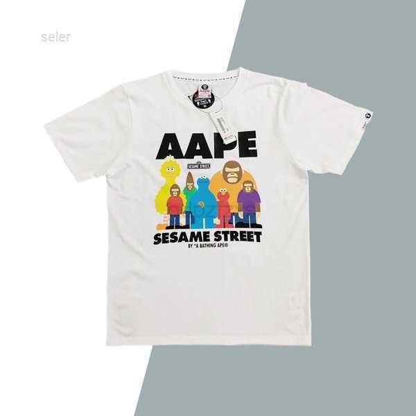men's summer tide aape short sleeve street joint ape printed t-shirt and j5qv, White;black
men's summer tide aape short sleeve street joint ape printed t-shirt and j5qv, White;black