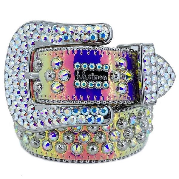 

1Belts Men Women Bb Simon Belt Luxury Designer Retro Needle Buckle 20 Color Crystal Diamond Drop Delivery Fashion Accessories Dhwnm