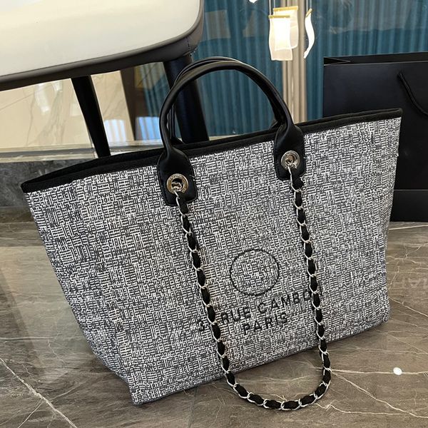 37x31cm famous designer shopping bag channel chain beach women bags nylon clutchs handbags tote bag luxury knitting purse large capacity dai
37x31cm famous designer shopping bag channel chain beach women bags nylon clutchs handbags tote bag luxury knitting purse large capacity dai