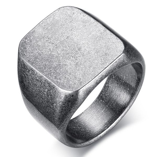 vintage mens ring stainless steel square signet rings jewelry gift for men women boyfriend girlfriend yw247rc-294, Silver
vintage mens ring stainless steel square signet rings jewelry gift for men women boyfriend girlfriend yw247rc-294, Silver