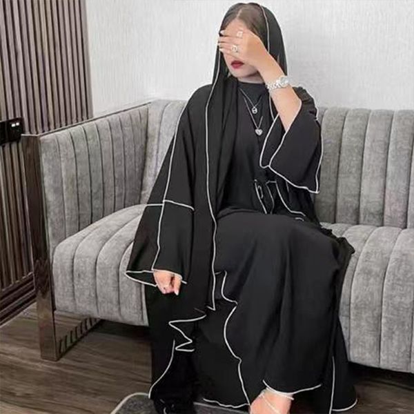 four piece abayas for women double layers open cardigan kaftan stitching dubai luxury femme caftan marocain islamic clothing muslim dress, Red
four piece abayas for women double layers open cardigan kaftan stitching dubai luxury femme caftan marocain islamic clothing muslim dress, Red