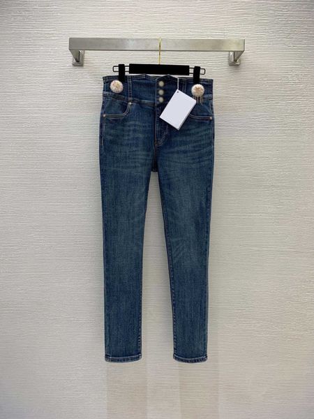 23ss womens pants denim jeans designer women jeans womens three-button high-waisted skinny elastic breeches jeans women clothes, Blue
23ss womens pants denim jeans designer women jeans womens three-button high-waisted skinny elastic breeches jeans women clothes, Blue