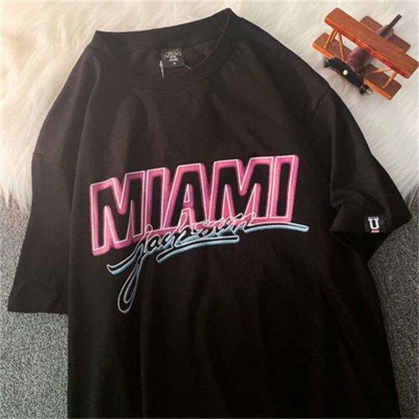 100% cotton streetwear t shirts miami retro simple black white short sleeve korean trend casual office ladies basic
100% cotton streetwear t shirts miami retro simple black white short sleeve korean trend casual office ladies basic