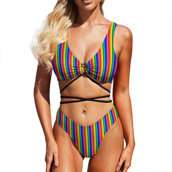designer swimwear fashion rainbow pride flag bikinis set vertical eight stripe bikini swimsuit rave design swimwear novelty high cut feminin, White;black
designer swimwear fashion rainbow pride flag bikinis set vertical eight stripe bikini swimsuit rave design swimwear novelty high cut feminin, White;black