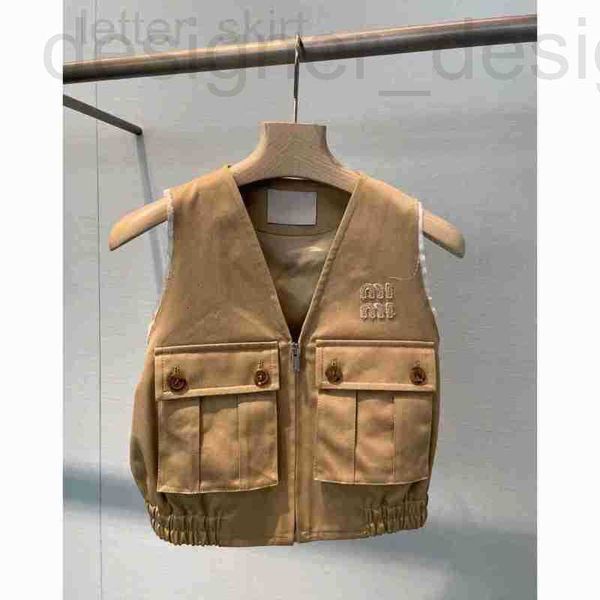 women's knits & tees designer designer workwear sleeveless pocket vest 2023 spring/summer new elastic high waist short zipper bn22101 v, White
women's knits & tees designer designer workwear sleeveless pocket vest 2023 spring/summer new elastic high waist short zipper bn22101 v, White