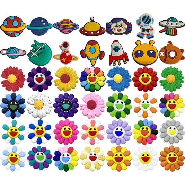 shoe parts accessories cute the sunflower charms for clogs sandals funny drop delivery otb8w, White;pink
shoe parts accessories cute the sunflower charms for clogs sandals funny drop delivery otb8w, White;pink