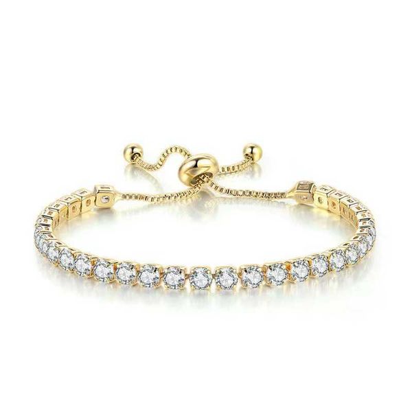 luxury 4 mm 18k gold plated geometric crystal bracelet sparkling cubic zirconia tennis chain for women, Silver
luxury 4 mm 18k gold plated geometric crystal bracelet sparkling cubic zirconia tennis chain for women, Silver