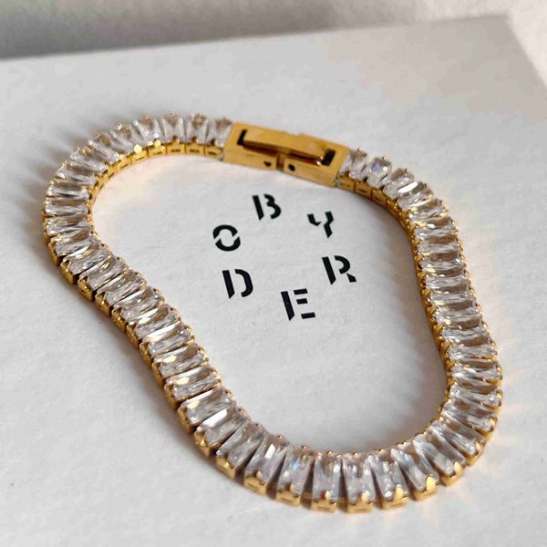 2023 dazan new summer 18k gold plated 316l stainless steel 5a cuban zircon rectangular hinge tennis chain bracelet for women, Silver
2023 dazan new summer 18k gold plated 316l stainless steel 5a cuban zircon rectangular hinge tennis chain bracelet for women, Silver