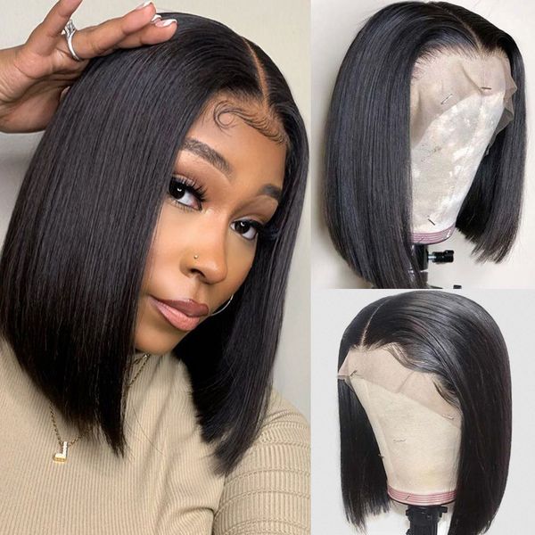 13x4 brazilian lace front human hair wigs short straight bob wig for women lace closure bob wigs with baby hair, Black;brown
13x4 brazilian lace front human hair wigs short straight bob wig for women lace closure bob wigs with baby hair, Black;brown