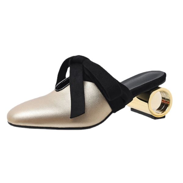 2023 new ankle strap shaped heel sandals women fashion mixed color slippers round toe high heels party runway show shoes size 43, Black
2023 new ankle strap shaped heel sandals women fashion mixed color slippers round toe high heels party runway show shoes size 43, Black
