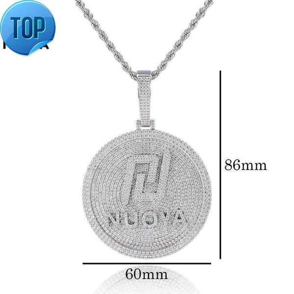 hip hop personalized high end pendant creative fashion micro set zircon circular letter personalized necklace, Silver
hip hop personalized high end pendant creative fashion micro set zircon circular letter personalized necklace, Silver