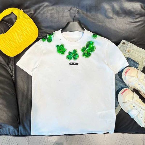 women's hoodies & sweatshirts designer designer sweet style short sleeve t-shirt 23 spring new letter sticker staple beads water diamon, Black
women's hoodies & sweatshirts designer designer sweet style short sleeve t-shirt 23 spring new letter sticker staple beads water diamon, Black