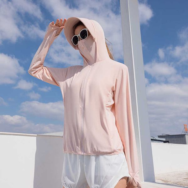 slim summer sunscreen clothing ice silk hooded women's lightweight breathable shawl shirtzirl, Black
slim summer sunscreen clothing ice silk hooded women's lightweight breathable shawl shirtzirl, Black