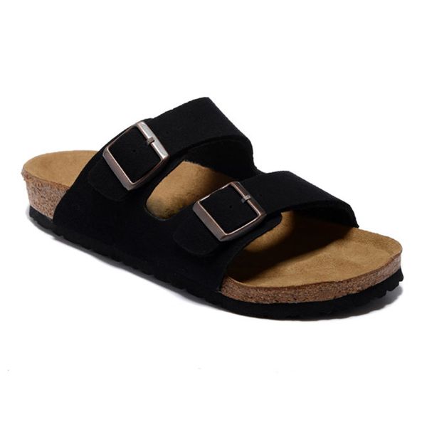

birks designer boston clogs sandals slippers cork flat fashion summer leather slide favourite beach casual shoes women men arizona mayari 11, Black