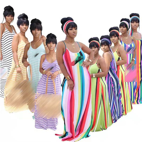 2023 designer brand basic casual dresses summer y2k sleeveless u neck bocycon maxi dress letters printing stripe long skirt clothing bulk wh, Black;gray
2023 designer brand basic casual dresses summer y2k sleeveless u neck bocycon maxi dress letters printing stripe long skirt clothing bulk wh, Black;gray