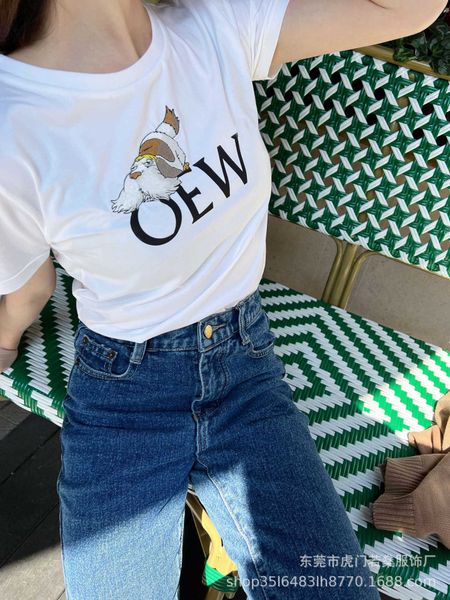 summer new family women's cartoon embroidery letters short sleeve t-shirt round neck slim fit versatile top, White
summer new family women's cartoon embroidery letters short sleeve t-shirt round neck slim fit versatile top, White